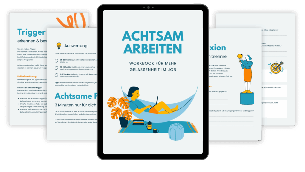 Mockup Workbook achtsam arbeiten
